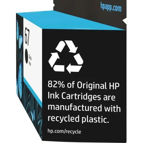 HP 67 Black Original Ink Cartridge-IOSBD