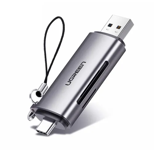UGREEN 2-IN-1 USB-C/USB-A SD TF MEMORY CARD READER OTG ADAPTER (50706)-iosbd