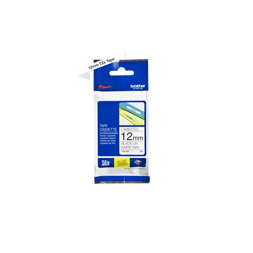 Brother TZe-231 Black on White Tape Cartridge-IOSBD