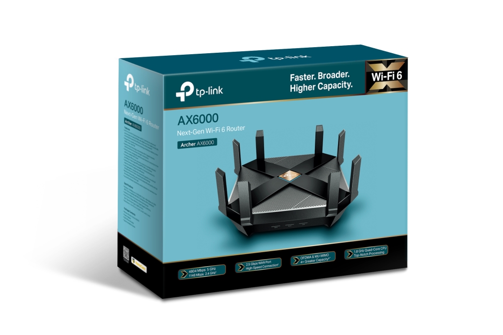 TP-Link Archer AX6000 6000mbps 8 Antenna Dual-Band Next-Gen Wi-Fi 6 Gigabit Router-iosbd