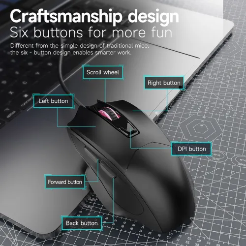 AJAZZ NJ05 Wired Gaming Mouse