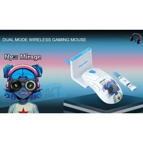 A4Tech Bloody R73 Ultra Duo Dual Mode Wireless Gaming Mouse With Dock-IOSBD