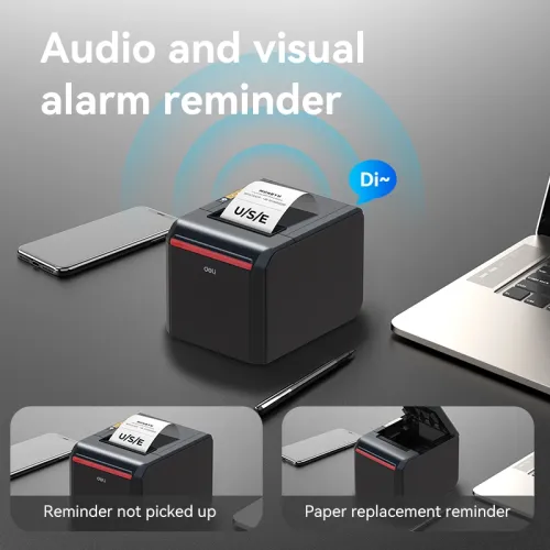 Deli ES302 Thermal Receipt POS Printer-IOSBD