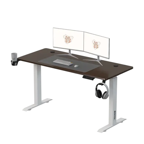 Fantech GD914 Height Adjustable Rising White Gaming Desk Table