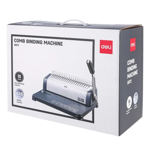 Deli E3872 425 Sheets Comb Spiral Binding Machine-IOSBD