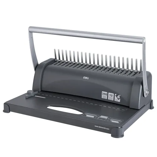 Deli E3871 350 Sheets Comb Spiral Binding Machine-IOSBD
