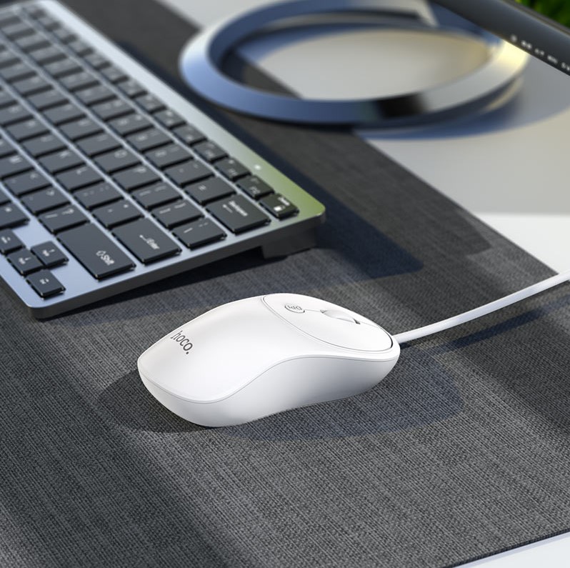 Hoco Wired Mouse GM13 Esteem 1.5m White-IOSBD