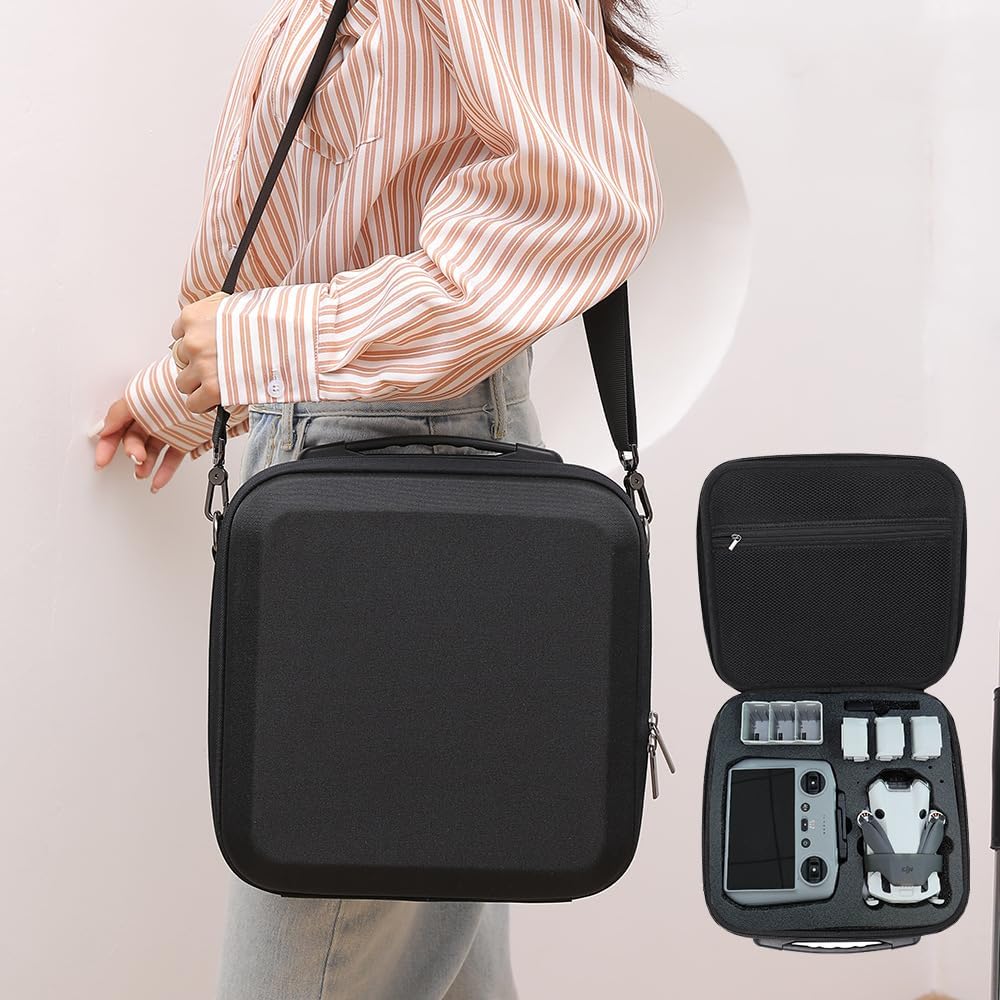 DJI Mini 4 Pro Fly More Combo Plus Shoulder Bag – Hard Case Carrying Bag-IOSBD