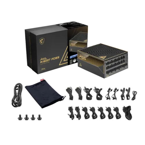 MSI MEG Ai1600T PCIE5 1600W 80 Plus Titanium Fully Modular Power Supply