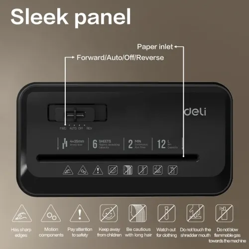 Deli ET016 Paper Shredder-IOSBD