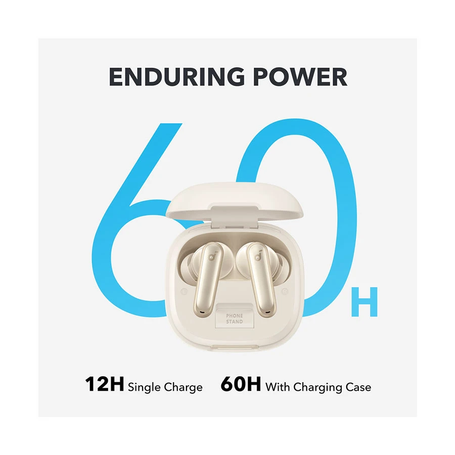 Anker Soundcore P40i ANC Oat White Bluetooth Earbuds