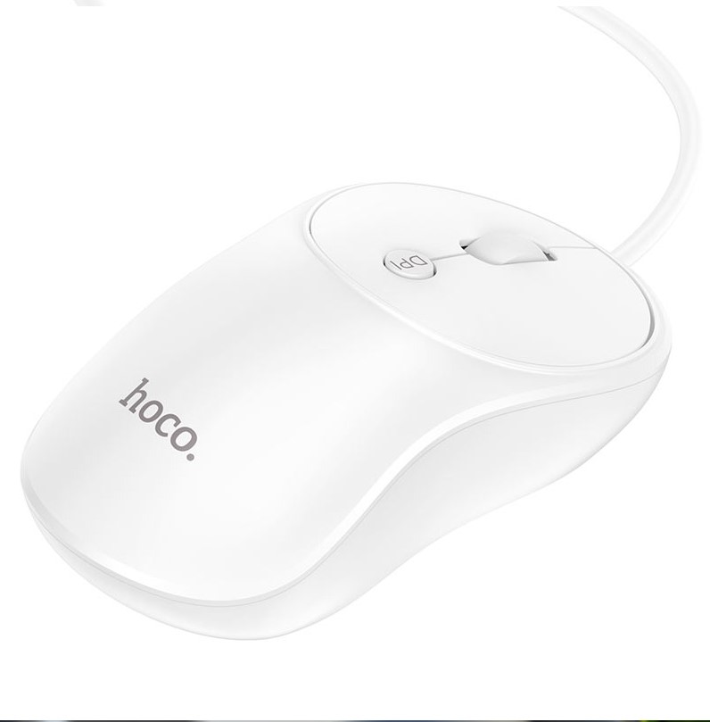Hoco Wired Mouse GM13 Esteem 1.5m White-IOSBD