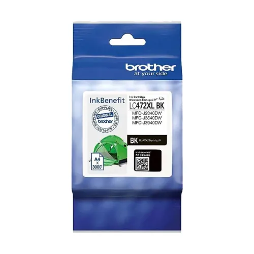 Brother LC472XLBK Black Ink Cartridge (Bundle With Full Set)-IOSBD