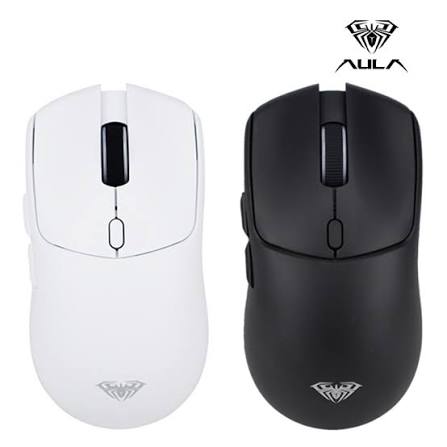 AULA SC580X Black & White PAW3325 10K DPI 1000Hz Tri-Mode Wireless Gaming Mouse