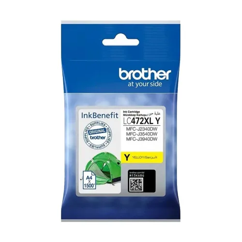 Brother LC472XL Yellow Ink Cartridge (Bundle With Full Set)-IOSBD
