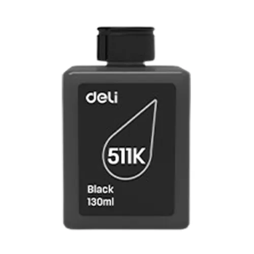 Deli 511K Black Ink Bottle-IOSBD