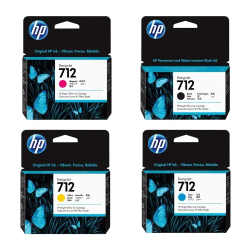 HP 712 DesignJet Cartridge (Full Set)-IOSBD