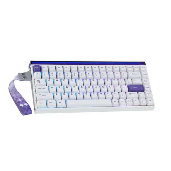 Aula Hero 84 Magnetic Black King Magnetic Switch Keyboard - White & Purple