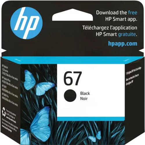 HP 67 Black Original Ink Cartridge-IOSBD
