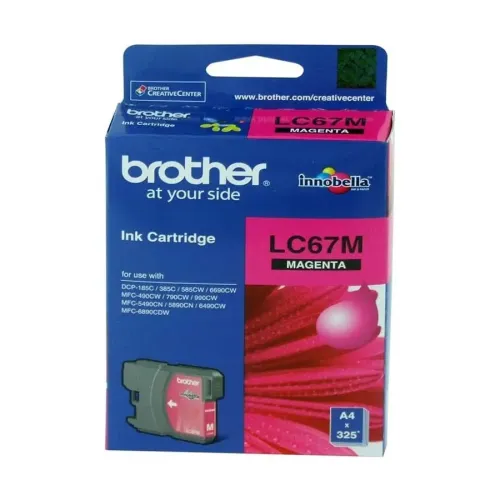 Brother LC67M Magenta Ink Cartridge-IOSBD
