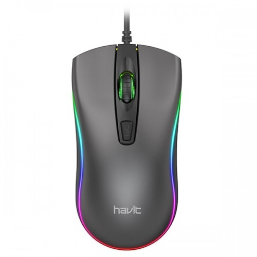 Havit MS72 Cool RGB LED USB Gaming Mouse Black-IOSBD