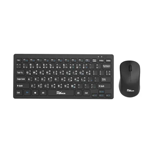 PC Power PCK-226 + PCM-936 Wireless Bangla Keyboard & Mouse Combo