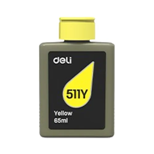 Deli 511Y Yellow Ink Bottle-IOSBD