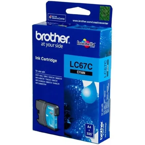 Brother LC67C Cyan Ink Cartridge-IOSBD