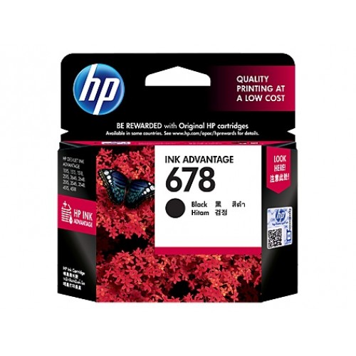 HP 678 Black Original Ink Advantage Cartridge-IOSBD
