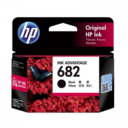 HP 682 Black Original Ink Advantage Cartridge-IOSBD