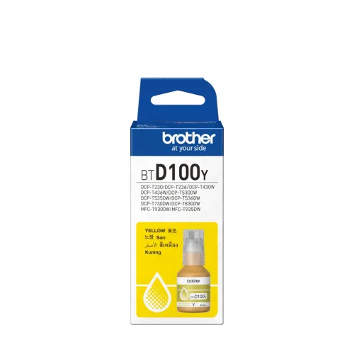 Brother BTD100Y Yellow Ink Bottle-IOSBD