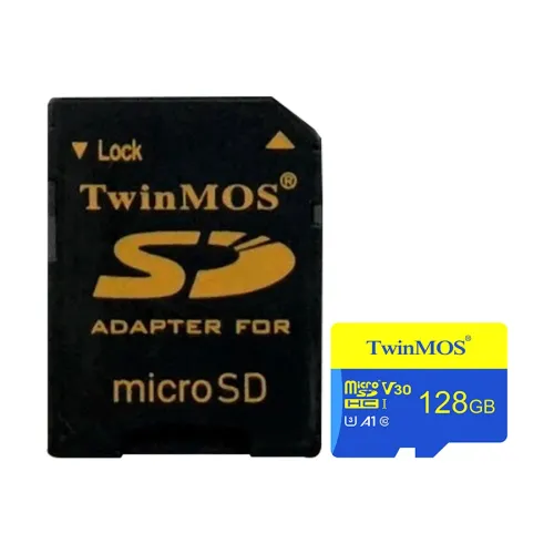 Twinmos 128GB MicroSDHC U3 Class 10 V30 A1 Memory Card-IOSBD