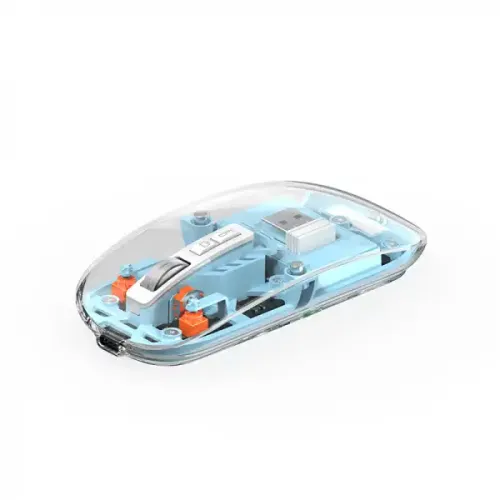WiWU WM105 Crystal Transparent Magnetic Wireless Mouse-IOSBD