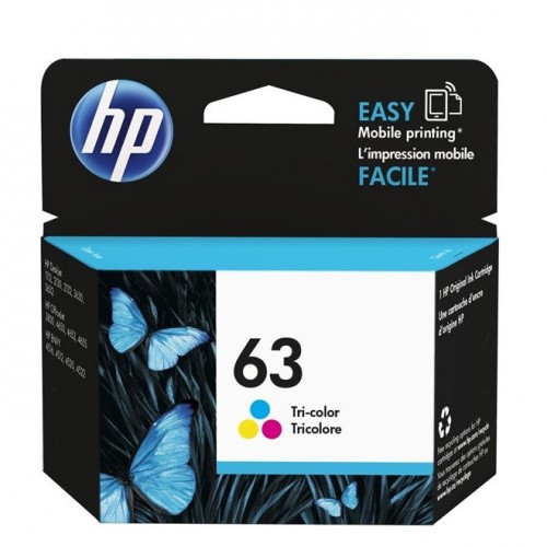 HP 63 Tri-color Original Ink Cartridge-IOSBD