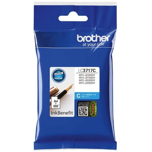 Brother LC3717C Cyan Ink Cartridge-IOSBD