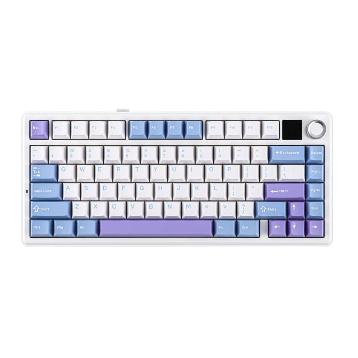 AULA F75 MAX White Purple Reaper Switch Mechanical Gaming Keyboard
