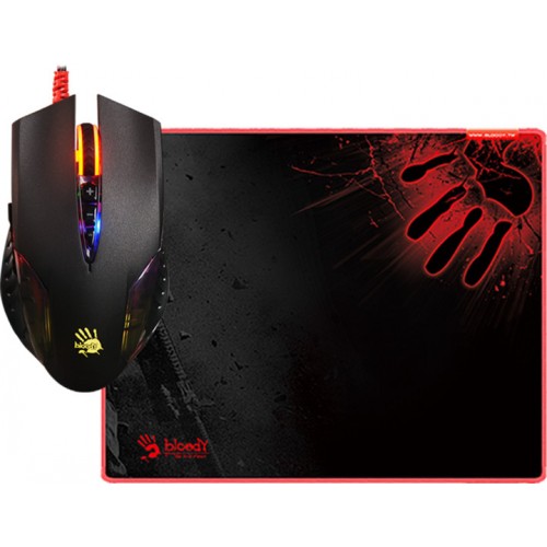 A4TECH Q5081S Neon X'Glide Gaming Mouse & Mouse Pad-IOSBD